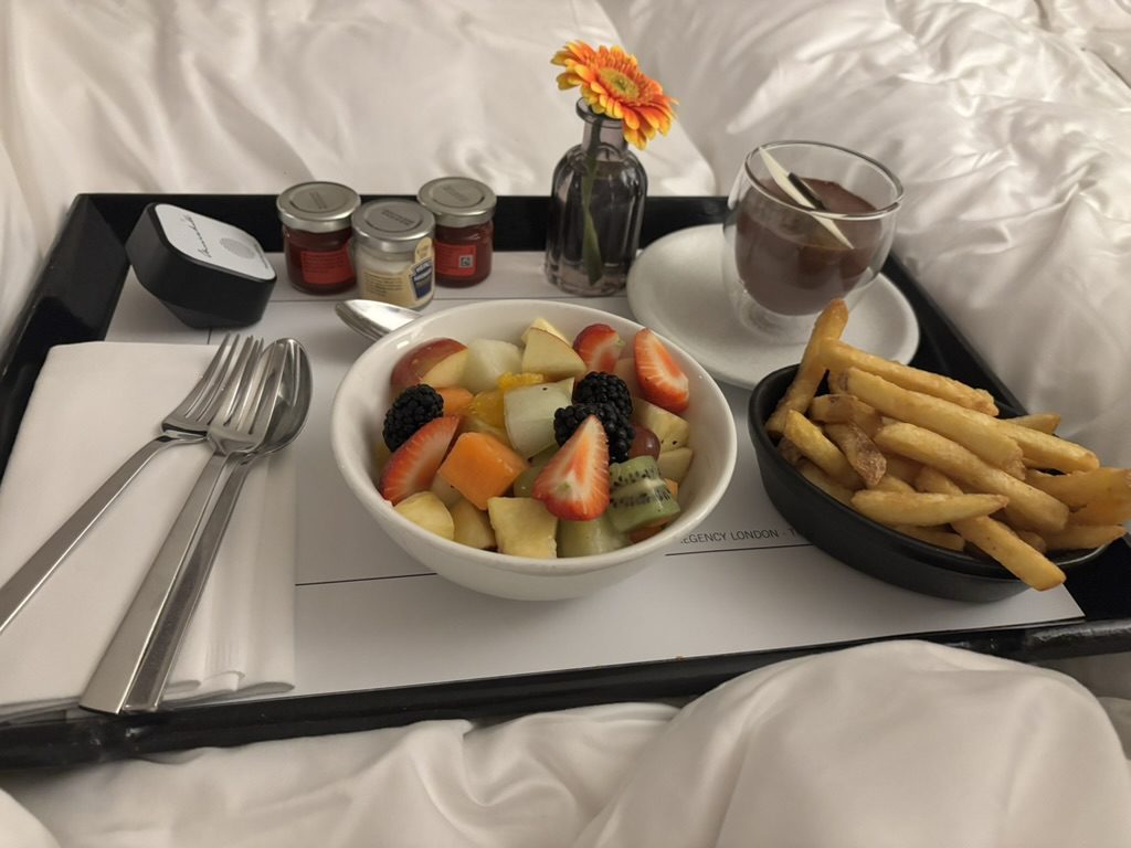 Hyatt room service snacks