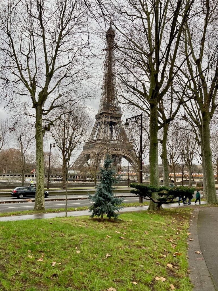 Paris in Winter at the Eiffel Tower
