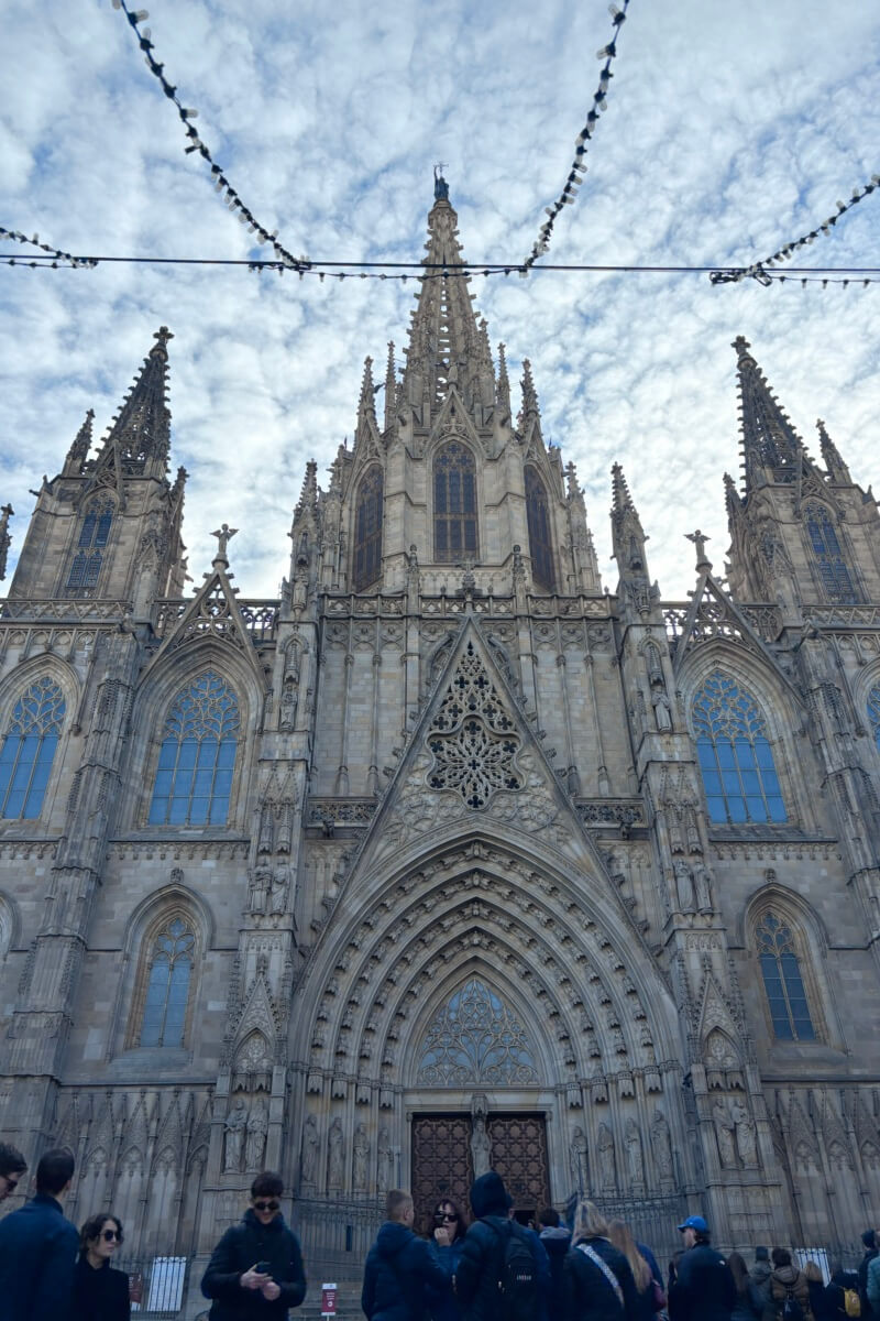 Barcelona Cathedral during Winter