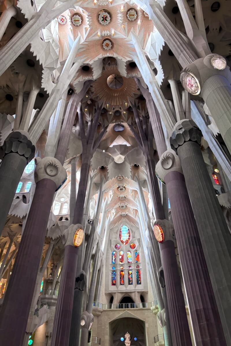 Sagrada Familia Ceiling Stained Glass Windows