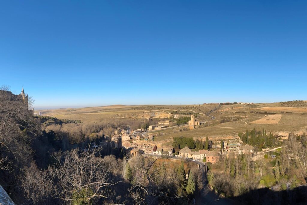View from Segovia Castle hilltop