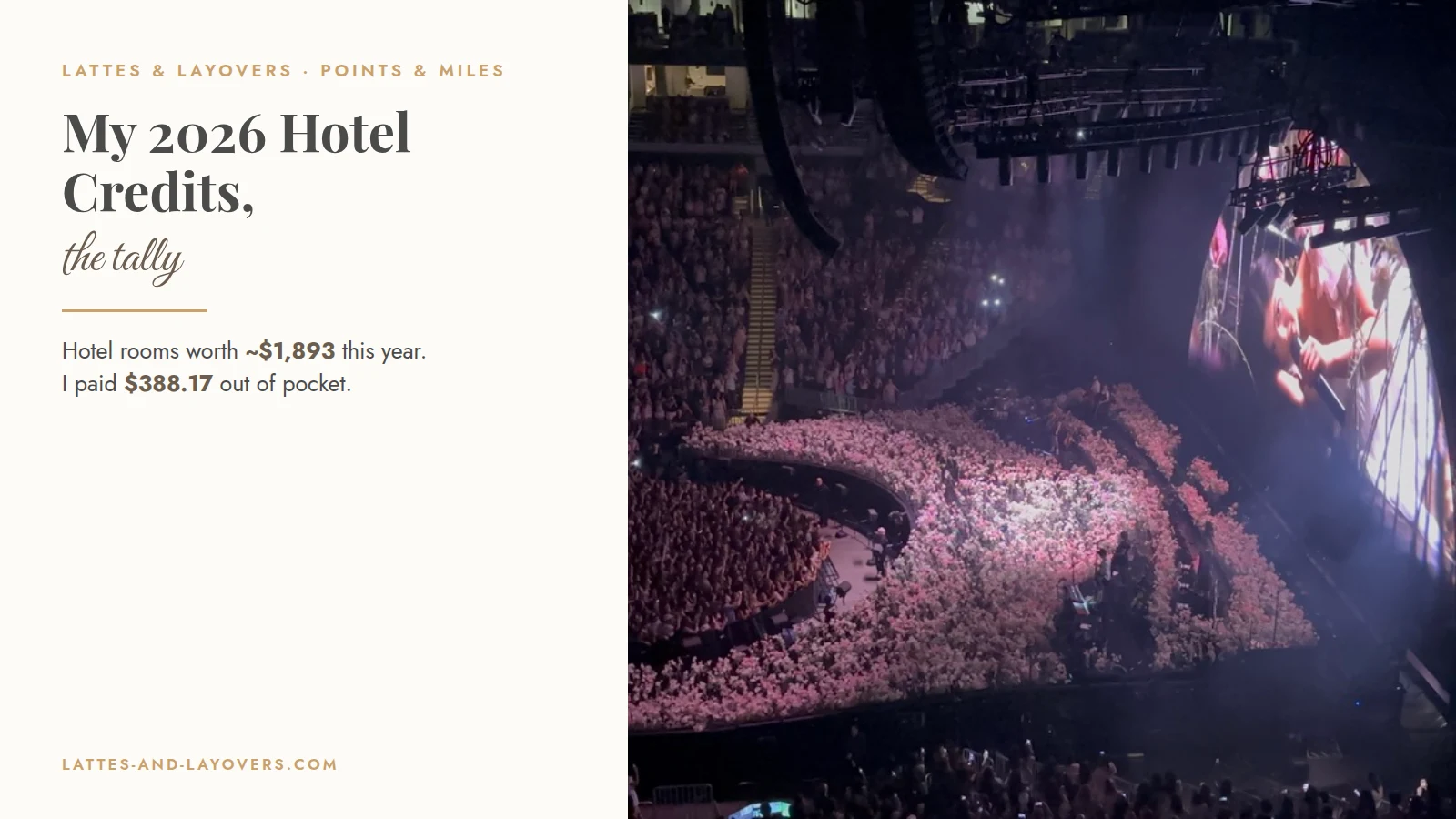 How I'm using my hotel credits in 2026